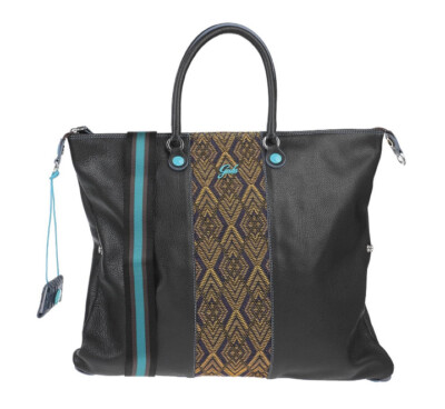 NWT GABS Convertible G3 Large Black Leather Tote Shoulder Bag Made in  Italy /B