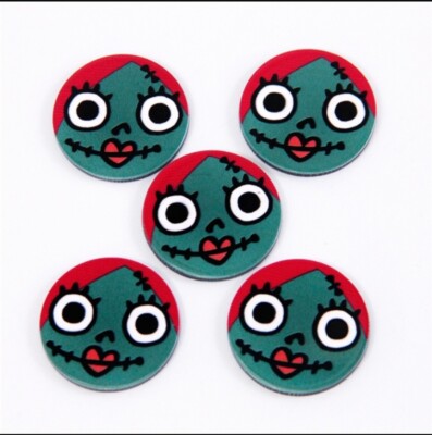 5 pc. Planar Resin Hair Bow Center 1052033 Jack Nightmare Before Christmas Sally