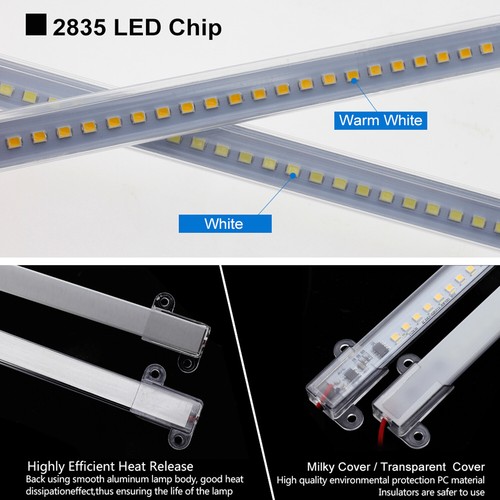 30/40cm LED Rigid Light Strip Warm/Cool/Neutral White 220V Floodlight Tubes Bar - Picture 6 of 14