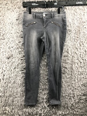 Cabi Skinny Jeans Size Womens Medium Wash Gray Low Rise