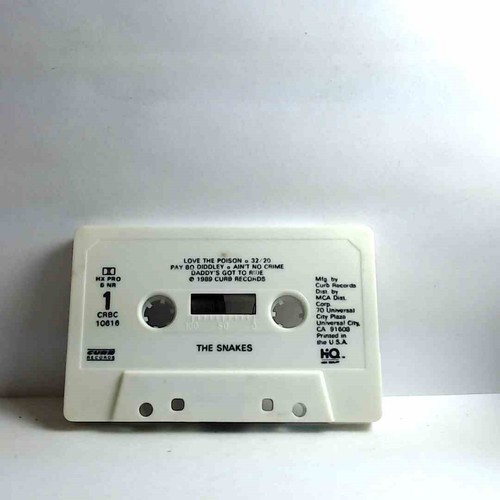 The Snakes – Snakes (Cassette, US, 1989, Curb Records) CT902 - Picture 3 of 3