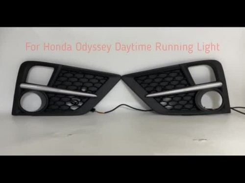 LED DRL Day Light For Honda Odyssey Pre-facelift Model RL6 2018 2019 20 Fog Lamp - Video 1 of 1