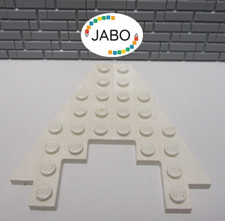 (i12/7) Lego 6104 Wing Wing Plate 8x8 with Cutout 3x4 White 6271 6286 6973