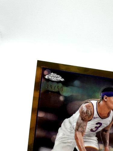 2023-24 Topps Chrome Bradley Beal Gold Refractor Auto /50. No. CG-BBE - Picture 3 of 6