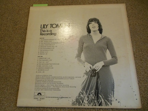 Lily Tomlin This Is A Recording Dolydor Stereo Vinyl LP Album Record #215 - Picture 2 of 5