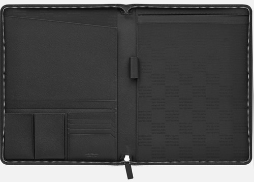 Montblanc Sartorial Leather Notebook Large A4 with zipper w Business card 116354 - Picture 5 of 11