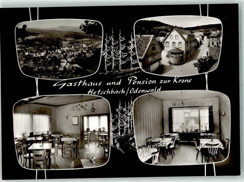 10702460 - 6128 Hetschbach Gasthaus Pension zur Krone Odenwaldkreis LKR