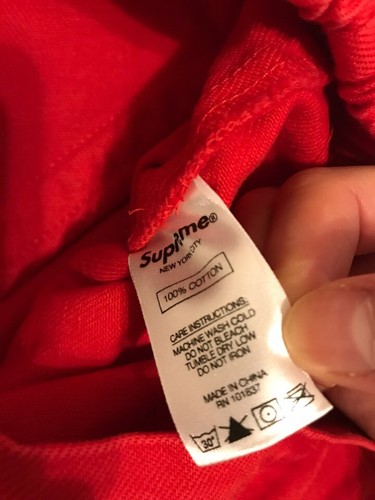 Supreme Snap Front Twill Jacket Red Large FW18