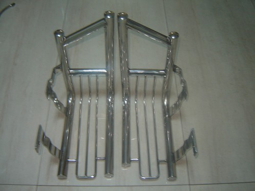 Mercedes Benz G Class W463-G500-G63-G55-G550 AMG Rear Bumper light guards Chrome - Picture 3 of 13