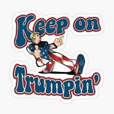 Trump 2024, Keep on Trumpin', Vinyl Die Cut Sticker