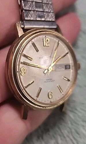 Caravelle Uhr Cal 11ULCB 17 Jewel mechanisch läuft 36mm breit 1970 - Bild 4 von 14