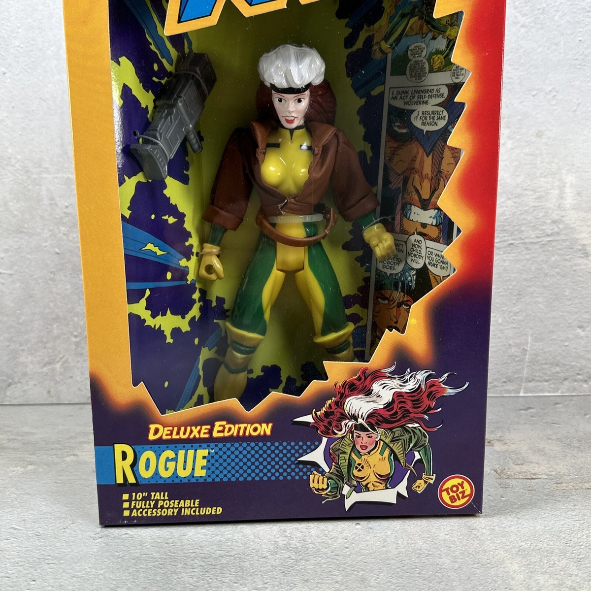 Marvel X-Men “ROGUE” 10” Action Figure Deluxe Edition Vintage 1996
