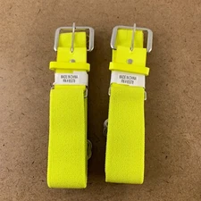 Lot of 2 Augusta Sportswear Adult One Size Power Yellow Elastic Baseball Belt 