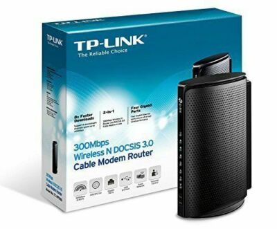TP-Link TC-W7960 300Mbps Wireless Modem Router - Black