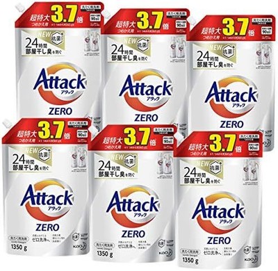 [Case sale] attack ZERO (zero) Laundry detergent Liquid refill Large capacity 1