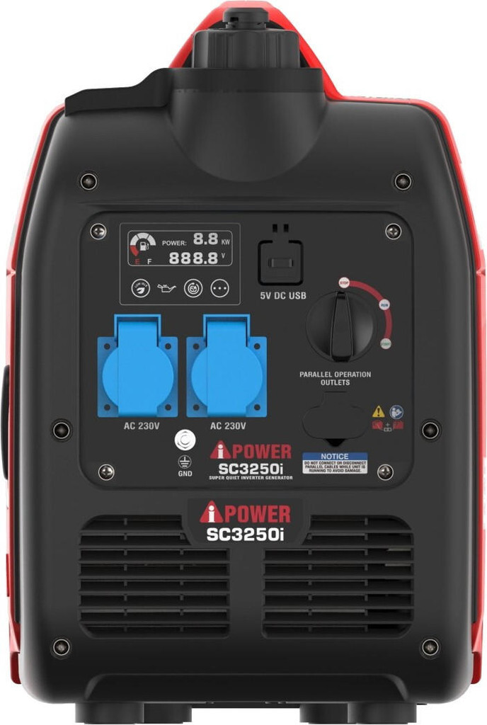A-iPower 3.2kW Petrol Inverter Generator Quite Portable Suitcase 