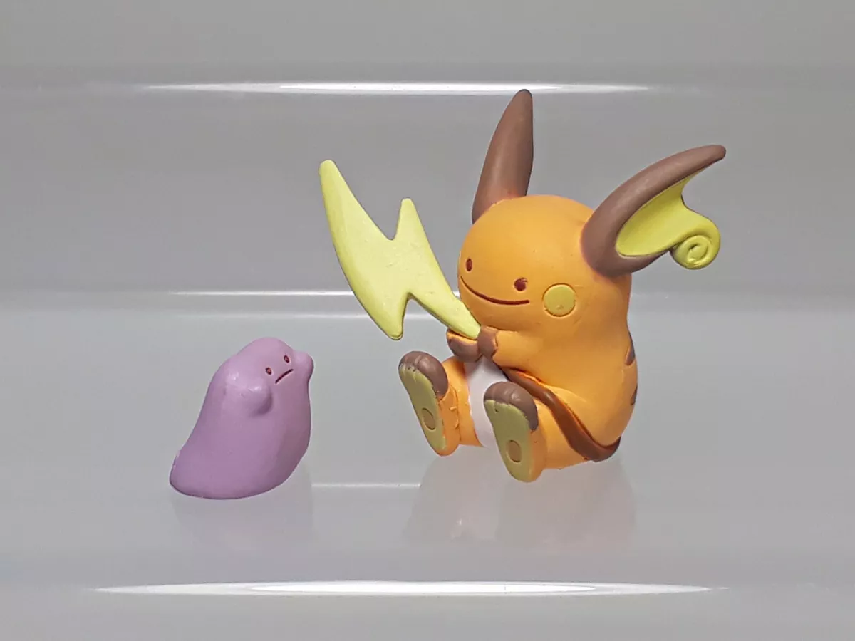 Ditto Raichu Pokemon Center Japan Figure Henshin Metamon Transform V03  0.5-1.25