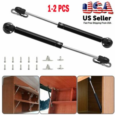 1-2X Cabinet Door Hinge Lift Up Hydraulic Gas Spring Lid Stay Gas Strut Support