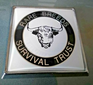 RARE BREEDS SURVIVAL TRUST GRILL BAR BADGE BOXED & INSTUCTIONS " NOT A COPY"