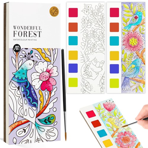 Watercolor Painting Books Pocket Watercolor Painting Coloring Kit Paint with ...