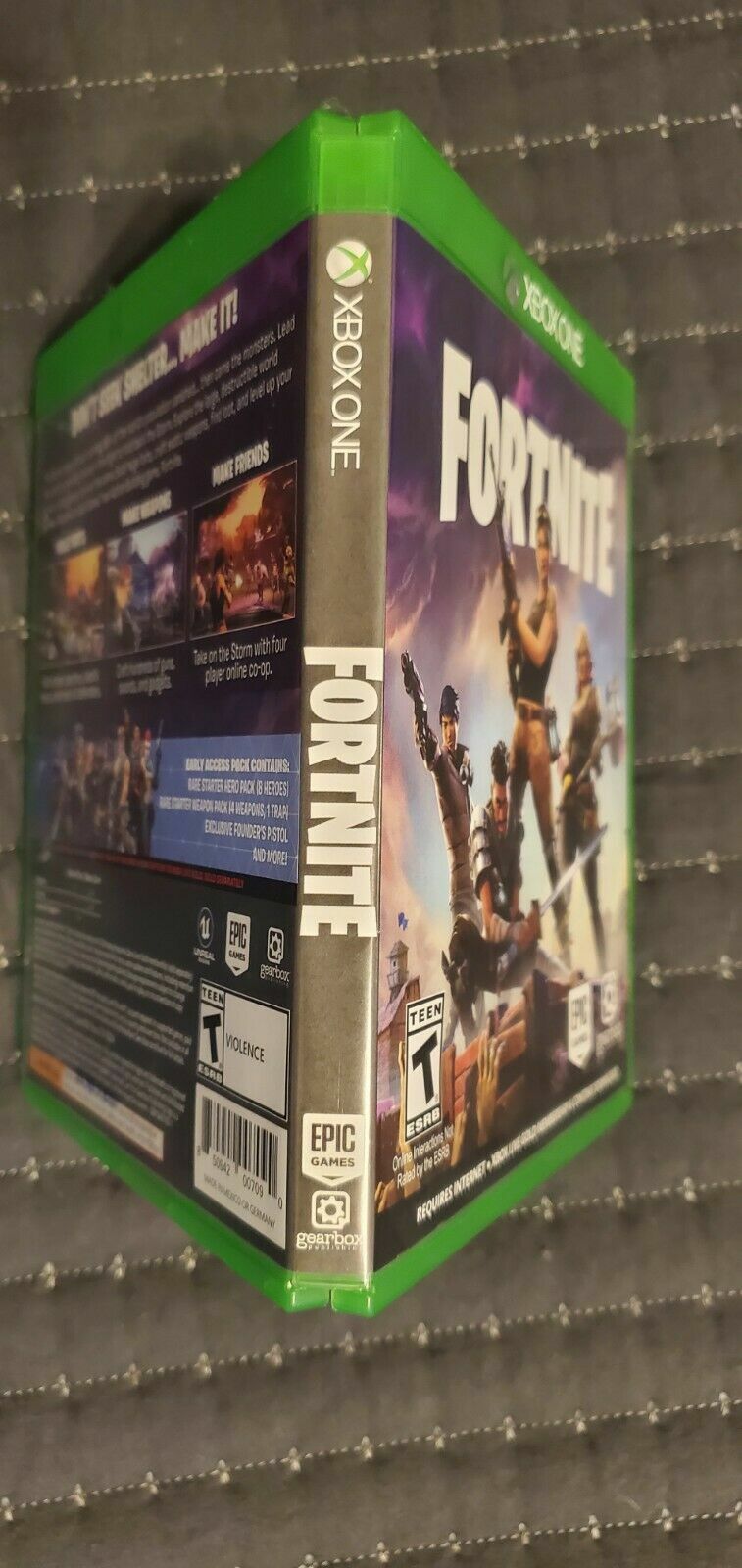 Fortnite Original Physical Copy Disk Case And Inserts Xbox One