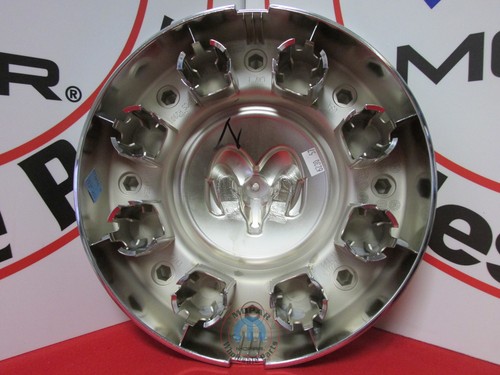 Dodge Ram 3500 Dually Chrome Front and Rear Center Hub Cap Set Covers OEM MOPAR - Picture 4 of 12