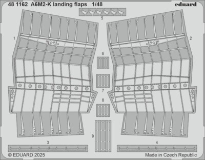 Eduard 1/48 Aircraft- A6M2K Landing Flaps for EDU  EDU481162