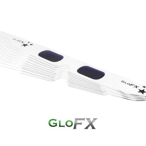 GloFX Star Effect Paper Cardboard Diffraction Glasses - Pack of 100 - Rave EDM - Picture 3 of 5