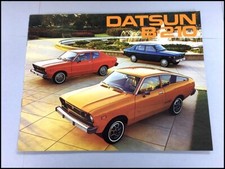 1976 Datsun B-210 B210 Vintage Original Car Sales Brochure Catalog