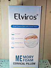 Elviros Cervical Memory Foam Pillow, Contour Pillows for Neck and Shoulder Pain