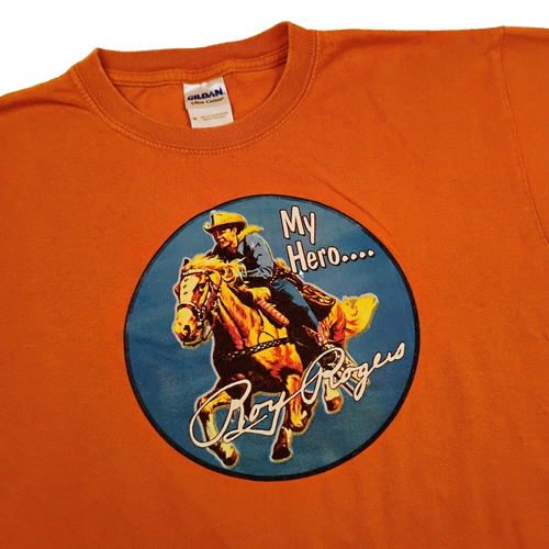 Vintage VTG My Hero... Roy Rogers w/ Trigger T-Shirt Men's Size Medium - Picture 1 of 6