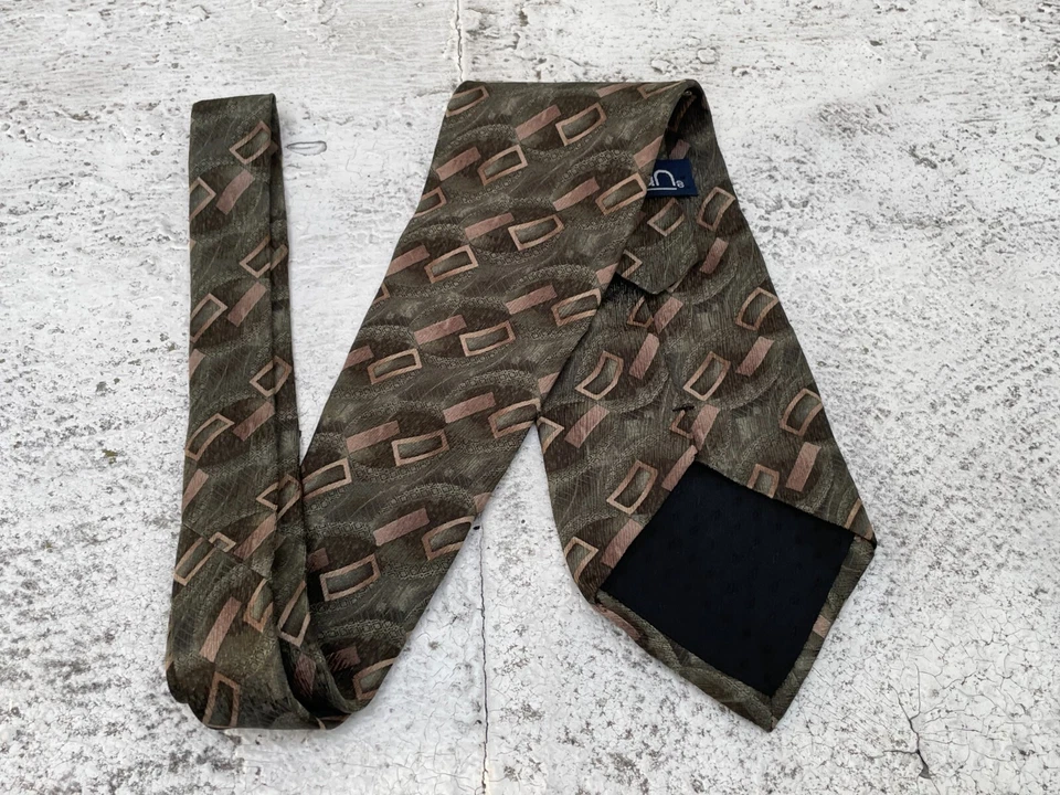 Corbata clásica vintage de seda Puritan para hombre  Foto 3 de 4