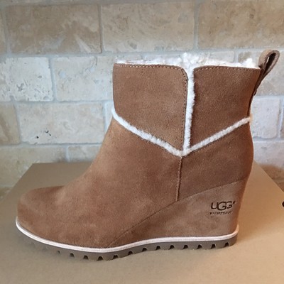 marte waterproof wedge bootie