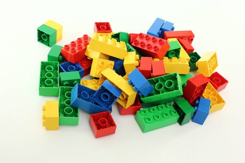 Lego DUPLO ladrillos básicos 2x2 2x4 500 gr. paquete a granel - Imagen 3 de 4
