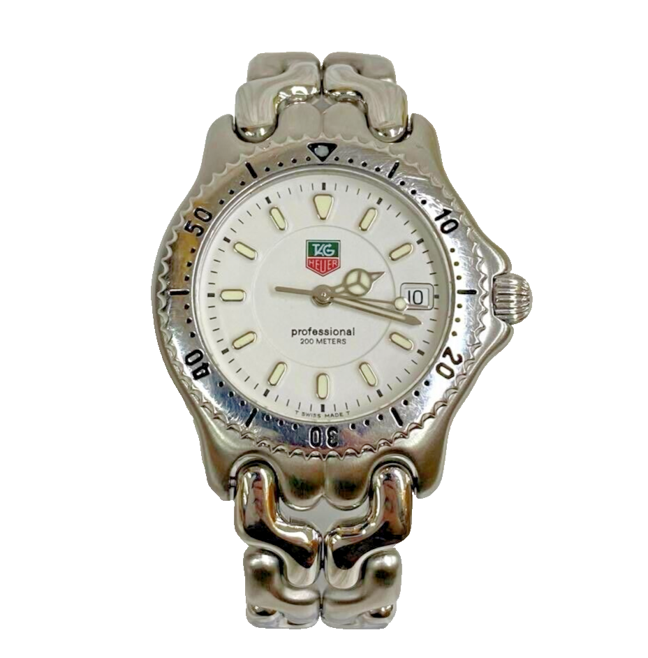 【美品】TAG HUERE Professional WG1212-K0 TAG Heuer SEL White Unisex Adult Watch - WG1212-K0 for sale online