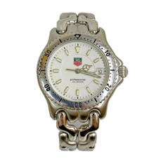 【美品】TAG HUERE Professional WG1212-K0 TAG Heuer SEL White Unisex Adult Watch - WG1212-K0 for sale online