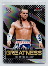 2021 Topps Finest WWE #UG-18 The British Bulldog Uncrowned Greatness