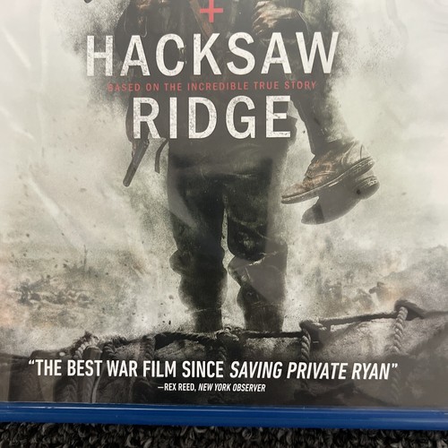 Hacksaw Ridge Blu-ray By Mel Gibson War Violence Movie Ex Rental Disc Great - Picture 4 of 11