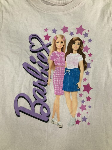 Children’s Barbie Pink Short Sleeve Tshirt Size 6 - Picture 2 of 3