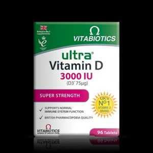 Vitabiotics Ultra Vitamin D 3000iu Super Strength 96 Tablets Uk Fast Post Ebay