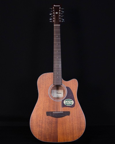 Ibanez AW5412CE, 12-String, Open Pore Natural - Picture 5 of 10