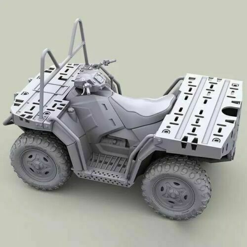 1/35 Harzfigur Modellbausatz US Militär ATV Polaris Quadrobike unlackiert - Bild 3 von 12