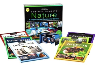 Encyclopedia Britannica: Virtual Reality Nature-6 Book Interactive Library New