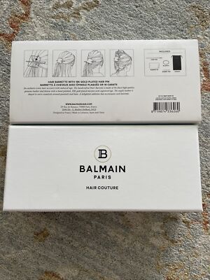 Authentic Balmain Hair Barrette Mint Leather hair  display picture 3