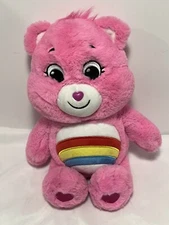 Care Bears Pink Cheer Bear Rainbow 13" Plush Stuffed Animal Toy 2020 Basic Fun