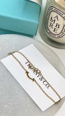 Tiffany & Co スマイル ブレスレット_18K Rose Gold NEW Tiffany & Co. Tiffany T Smile Mini Bracelet In Rose Gold