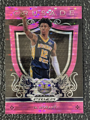 🔥JA MORANT 2019 PRIZM DP CRUSADE PINK PULSAR ROOKIE CARD