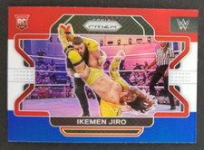 Ikemen Jiro (RC) Red White Blue 2022 Panini Prizm Wrestling Card #81 (NM)