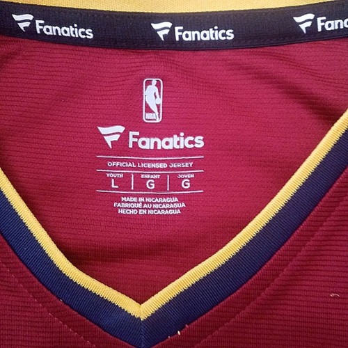 Fanatics Cleveland Cavaliers Kevin Love #0 Jersey Boys Size Large (NWT) - Picture 4 of 9