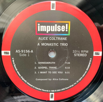 LP A Monastic Trio - Coltrane, Alice (#602458948134) | eBay